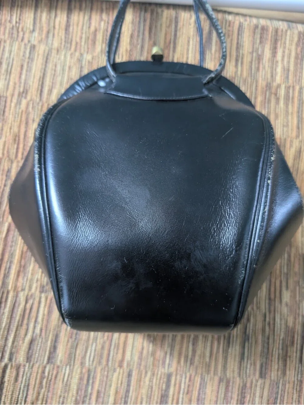 Vintage Adrienne Vittadini Leather Bell Handbag